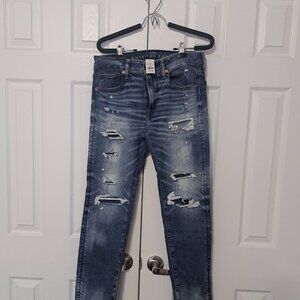 American Eagle mens  skinny Airflex 360 jeans, tags on, 32